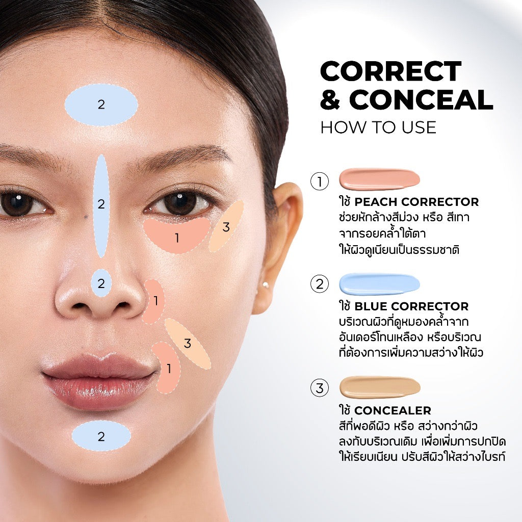 BEAUTILAB A2P Blue Corrector คอนซีลเลอร์ บลูคอเรคเตอร์🩵