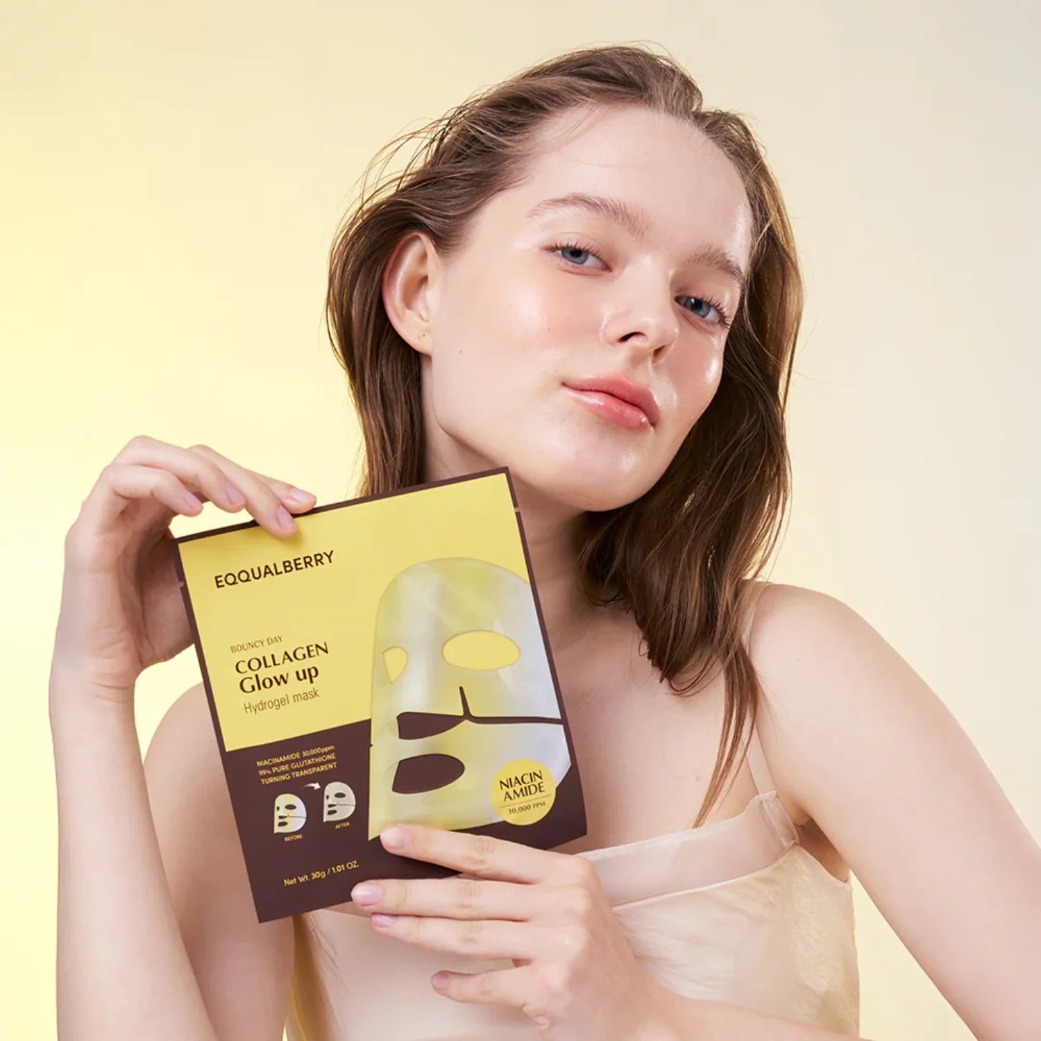 Eqqualberry Collagen Glow Up Hydrogel Mask *1ea