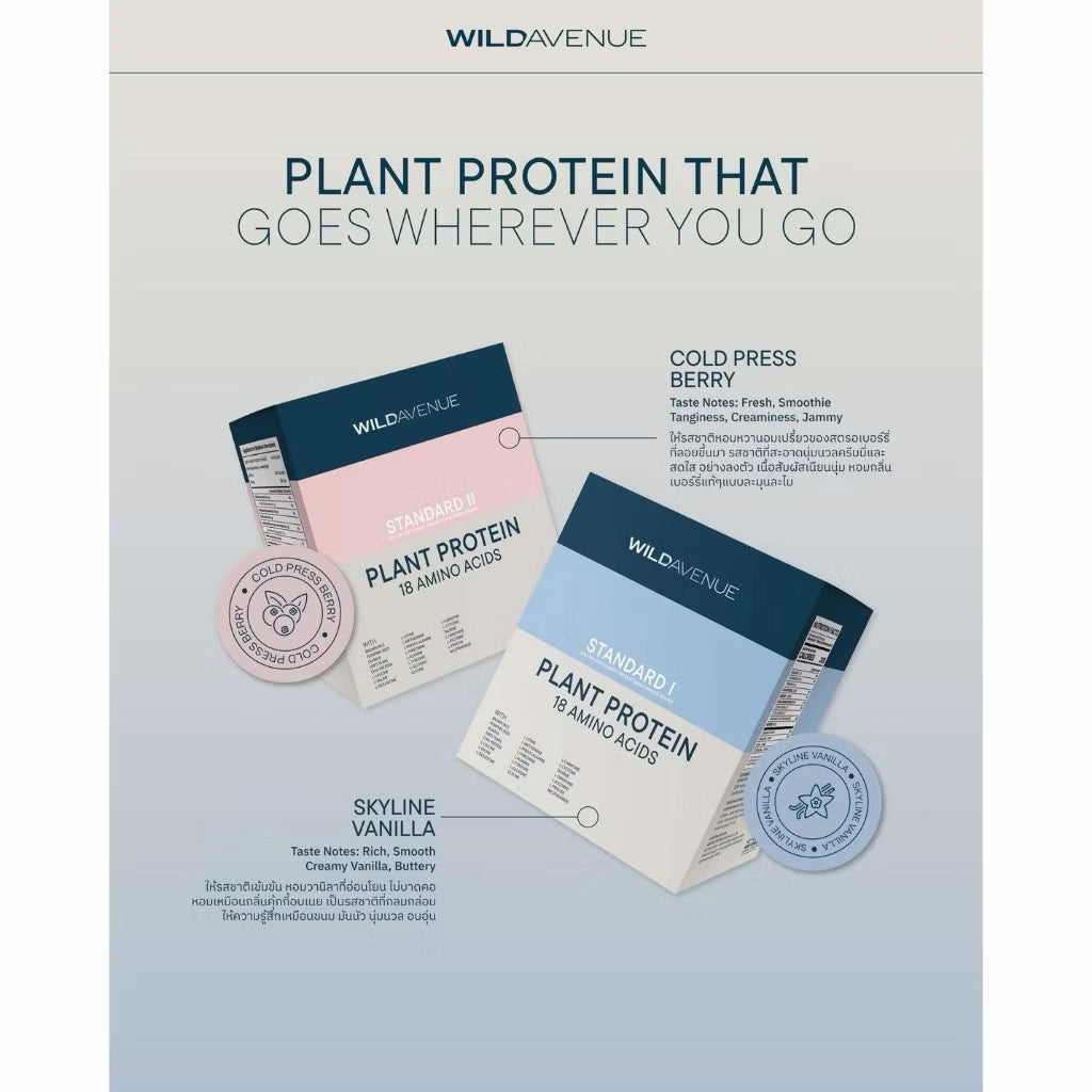 (Pre-order) Wild Avenue Standard Plant Protein 18 Amino Acids (แพคคู่/แยก)