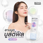Boya Duo Mood Body บอดี้คลีนเซอร์ เจลอาบน้ำมูสบูสฟิล พร้อมบำรุงในตัว แบบ2 in 1 (สูตรปลุกพลัง/สูตรผ่อนคลาย)