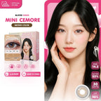 Kitty Kawaii Contact Lens : Mini Cemore (Brown) 1 คู่ คอนแทคเลนส์รายเดือน ค่าสายตา 0.00