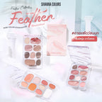 Sivanna Colors FEATHER WONDERLAND NINE COLOR  อายแชโดว์  #อายแชโดว์ขนนก มาพร้อมบลัชออนและไฮไลท์ในตลับเดียว #NO : 03