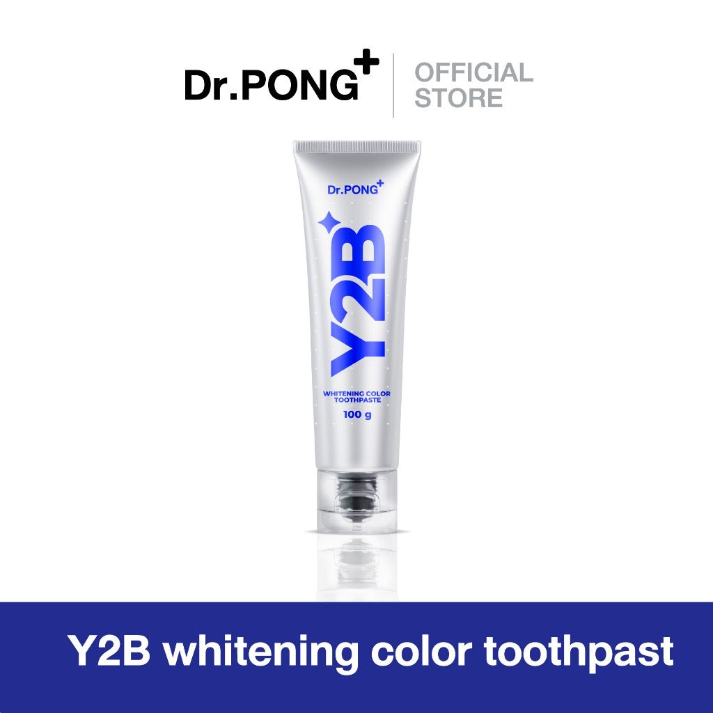 Dr.Pong Y2B Whitening Color Set เซตดูแลฟันขาว สูตรเจลสีน้ำเงิน
