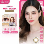 Kitty Kawaii Contact Lens : Mini Olivia (Light Brown) 1 คู่ -คอนเทคเลนส์รายเดือน ค่าสายตาปกติ 0.00