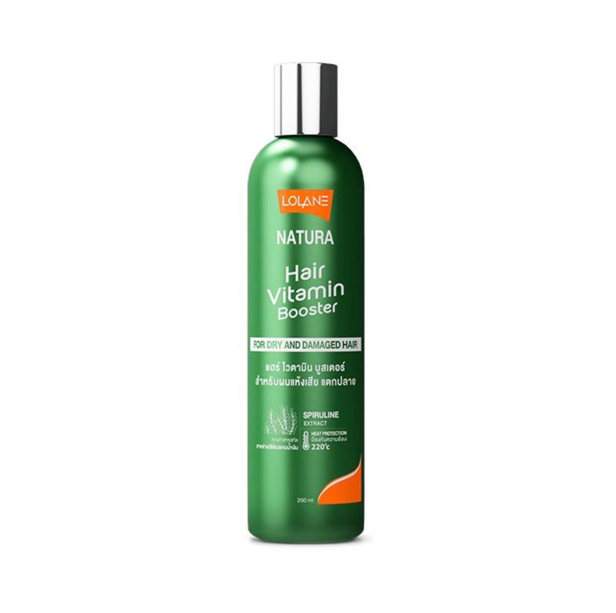 💚 Lolane Natura Hair Vitamin Booster โลแลน วิตามินผม สูตรสำหรับผมแห้งเสีย กันความร้อนก่อนหนีบผม  250 ml
