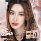 Kitty Kawaii Contact Lens : Mini Olivia (Light Brown) 1 คู่ -คอนเทคเลนส์รายเดือน ค่าสายตาปกติ 0.00