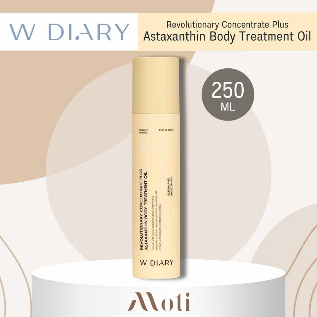 (Pre-order) W DIARY Revolutionary Concentrate  Plus Astaxanthin Body Treatment Oil 250ml. ออยล์ฟื้นฟูผิว