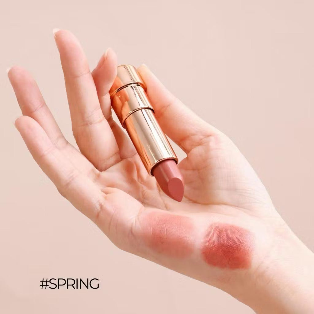 MYCA RUNWAY GLOW LIP SET ลิปเซ็ตโทนนู้ดน้ำตาล 1 เซ็ต 3 แท่ง