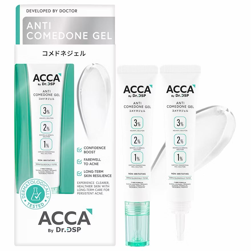 💚 Acca by Dr. DSP Anti Comdone Gel เวชสำอาง #เจลแต้มสิวผด จัดการปัญหาสิวอุดตัน 15g ⛔️13/5