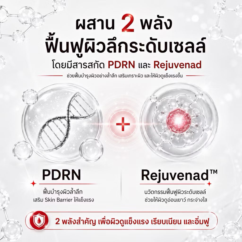 *New Am Glow PDRN cloud skin intensive cream เข้มข้น 5,000 PPM ครีมกลางคืน บำรุงลึกถึงเซลล์ผิว 10g