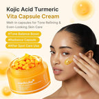 MEDICUBE Kojic Acid Turmeric Vita Capsule Cream ครีมแคปซูลผสมเจล  ช่วยผิวกระจ่างใส 53g.