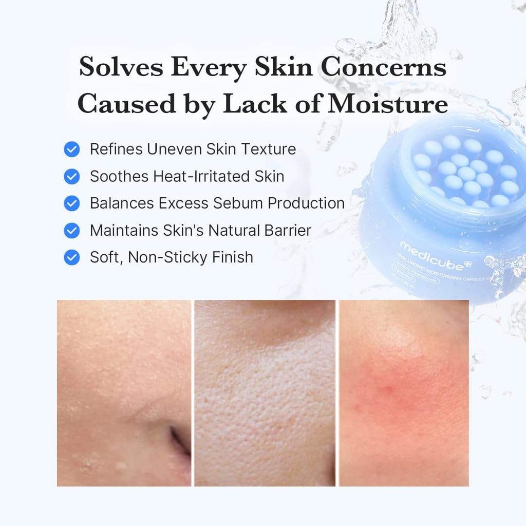 MEDICUBE Hyaluronic Moisturizing Capsule Cream ครีมแคปซูลผสมเจล เติมความชุ่มชื้นล้ำลึก 55g.