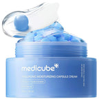 MEDICUBE Hyaluronic Moisturizing Capsule Cream ครีมแคปซูลผสมเจล เติมความชุ่มชื้นล้ำลึก 55g.