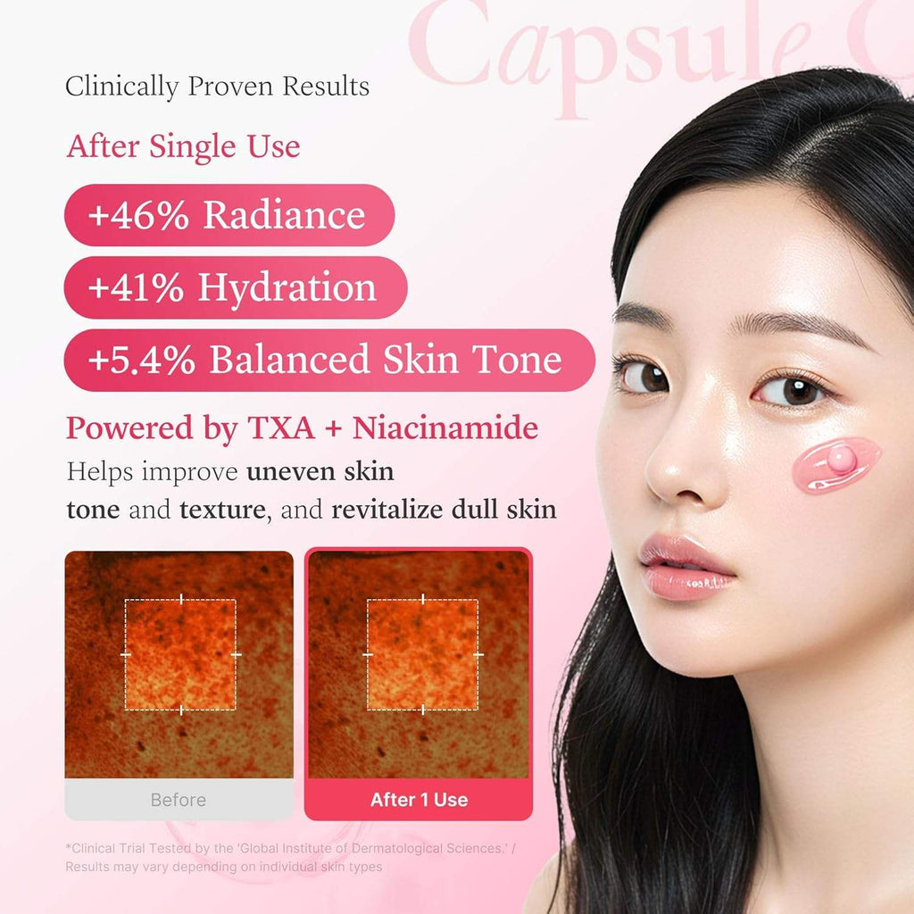 MEDICUBE TXA Niacinamide Capsule Cream ครีมแคปซูลผสมเจล ดูโกลว์ ฉ่ำใสแบบ glass skin 55g.