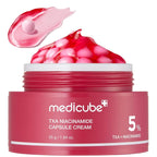 MEDICUBE TXA Niacinamide Capsule Cream ครีมแคปซูลผสมเจล ดูโกลว์ ฉ่ำใสแบบ glass skin 55g.