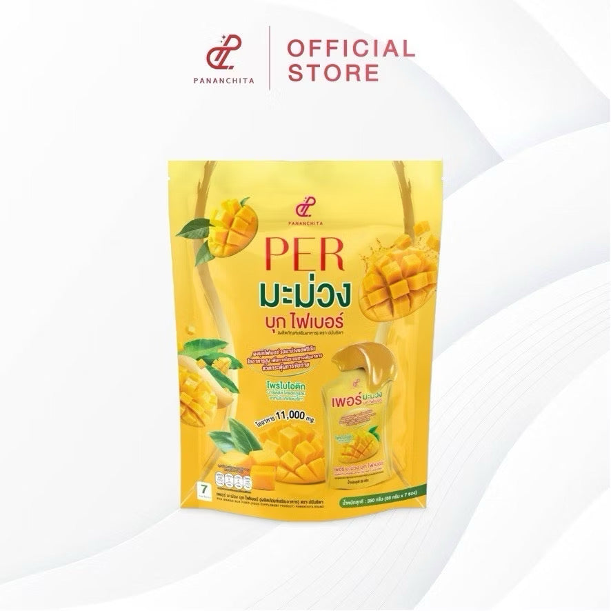 PER บุกไฟเบอร์ รสมะม่วง ตัวช่วยการขับถ่าย เคลียร์โล่ง  7 ซอง