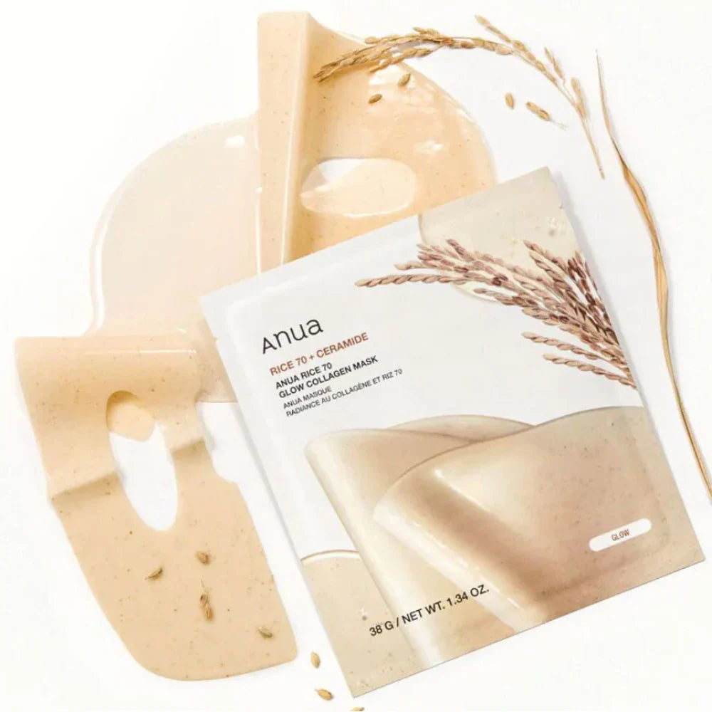 ANUA Rice 70 Glow Collagen Mask *1ea