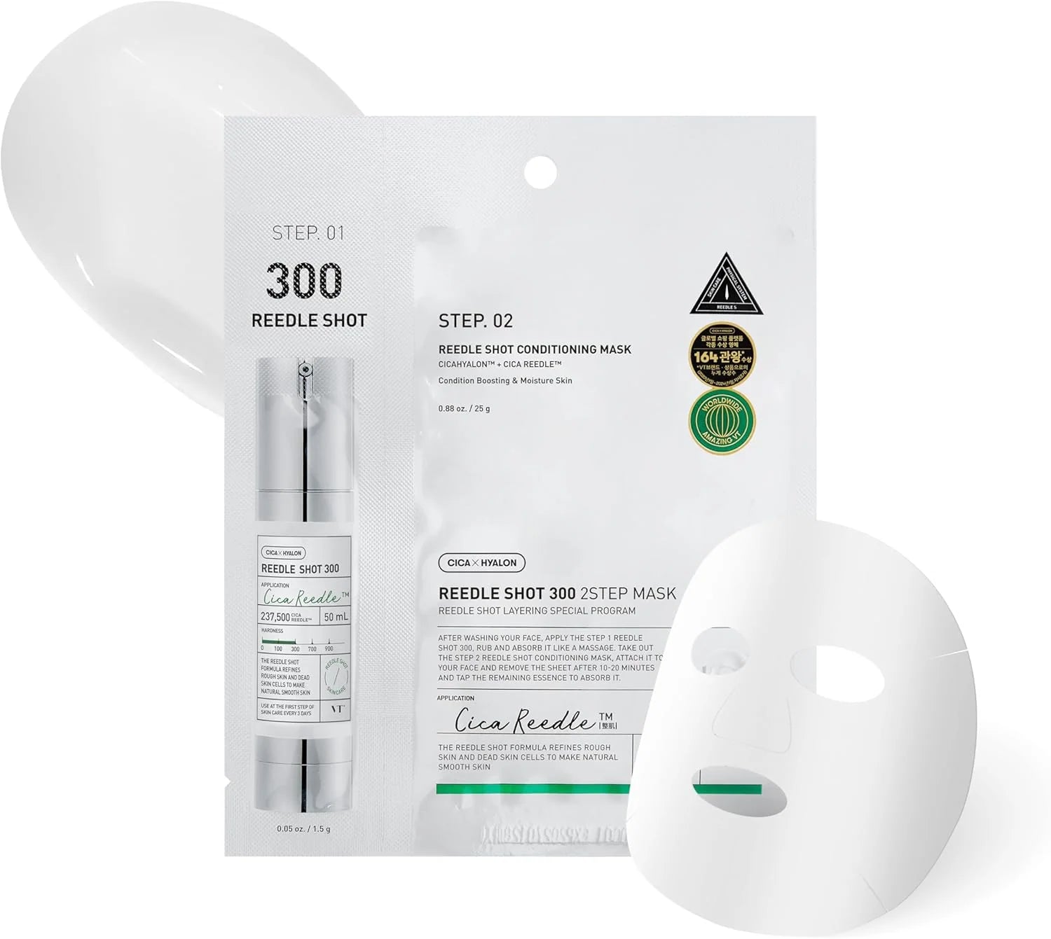 VT Cosmetics Reedle Shot 300 (2-Step Mask) *1ea
