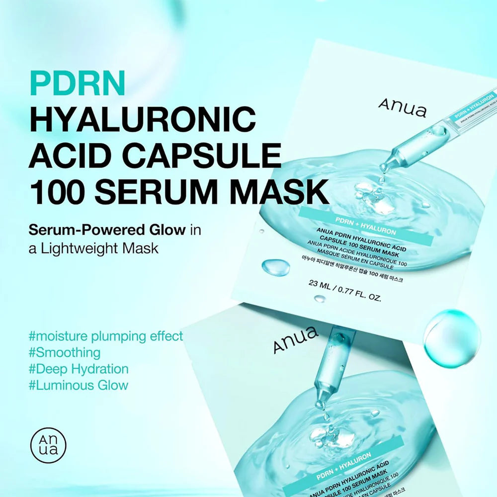 ANUA  PDRN Hyaluronic Acid Capsule 100 Serum Mask *1ea