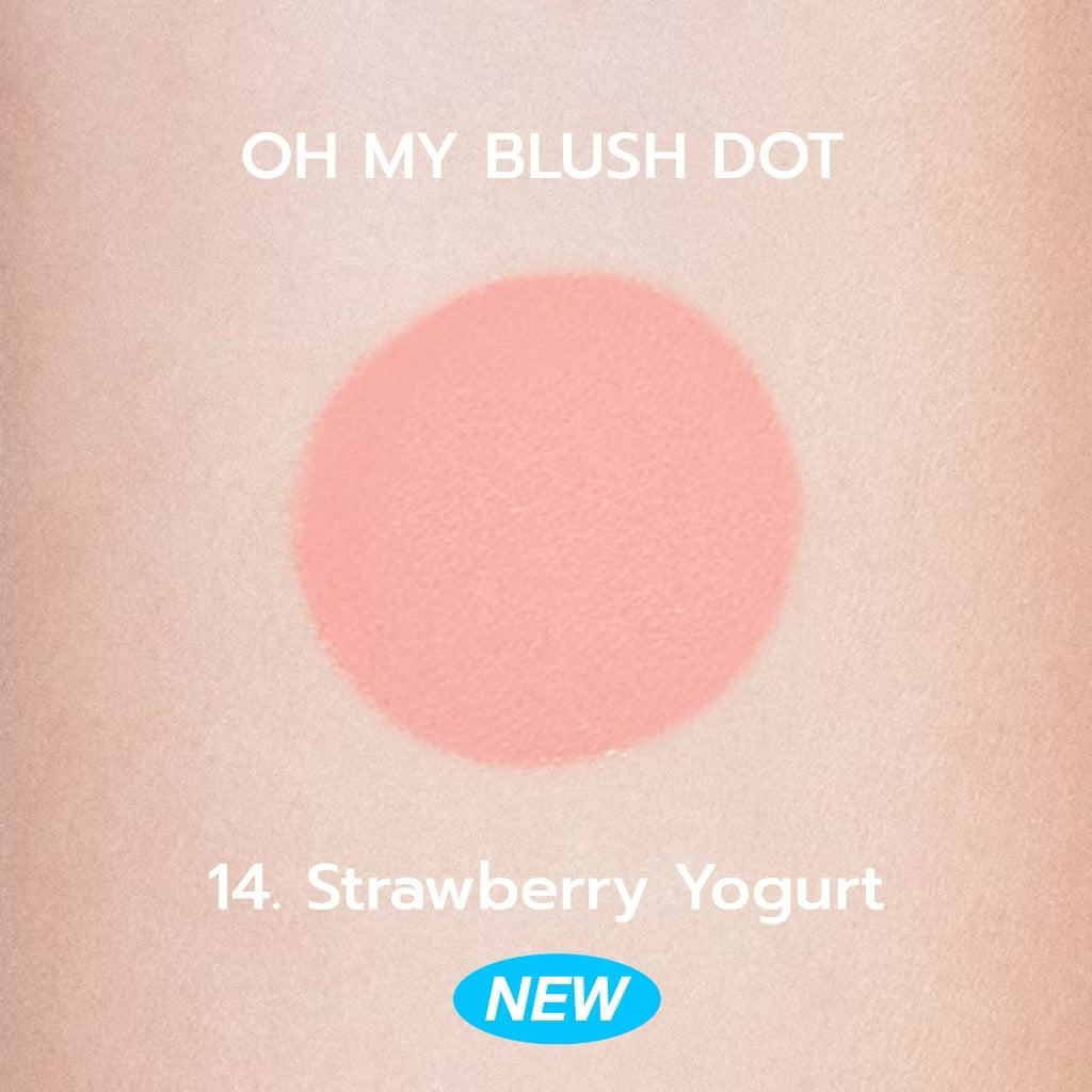 ⛔️ (Pre-Order)OH MY BLUSH DOT #บลัชหัวโต #ohmyblushdot (16 Colors) 3g.