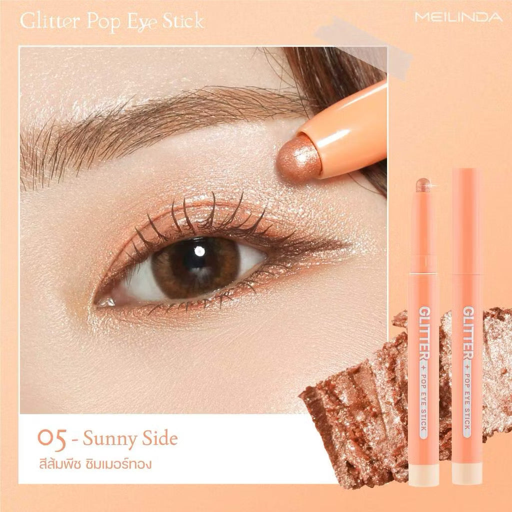 ⛔️(Pre-order)MEILINDA Glitter Pop Eye Stick เมลินดา อายแชโดว์ เนื้อชิมเมอร์ กลิตเตอร์ 1.5g