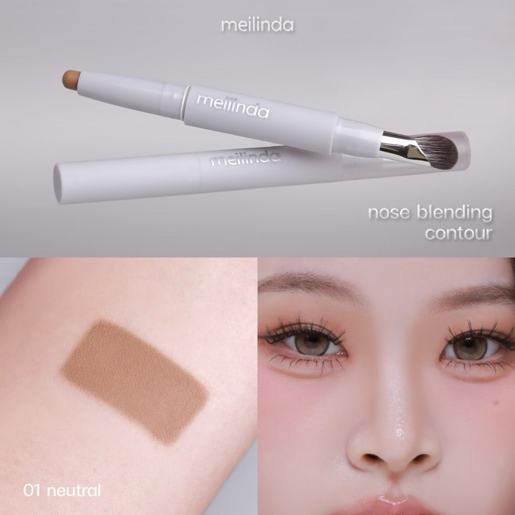 ⛔️(Pre-order) MEILINDA Nose Blending Contour  คอนทัวร์แท่ง เนื้อครีม เกลี่ยง่าย 0.9g
