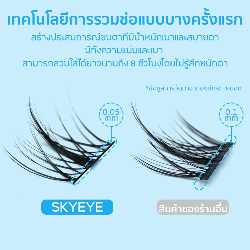 SKYEYE  ขนตาปลอมแบบมีกาวในตัว ขนตานิ่ม น้ำหนักเบา 36ช่อ (มีให้เลือก 4รุ่น)