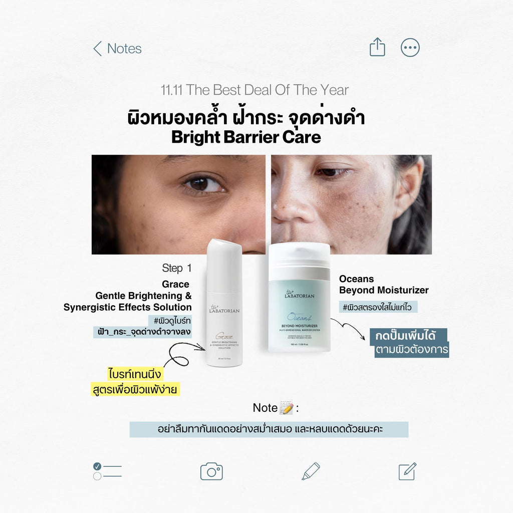 THE LABATORIAN Grace Gentle Brightening เซรั่มลดฝ้า 30ml