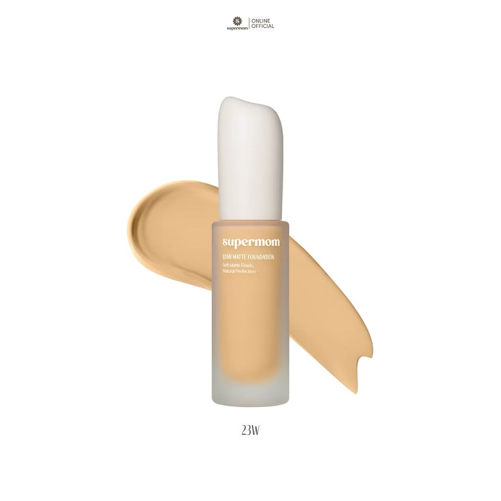 ⛔️ (Pre-Order)SUPERMOM l LUMI MATTE FOUNDATION รองพื้นเนื้อแมตต์ ติดทน ปกปิดระดับปานกลาง (มีสีให้เลือก)