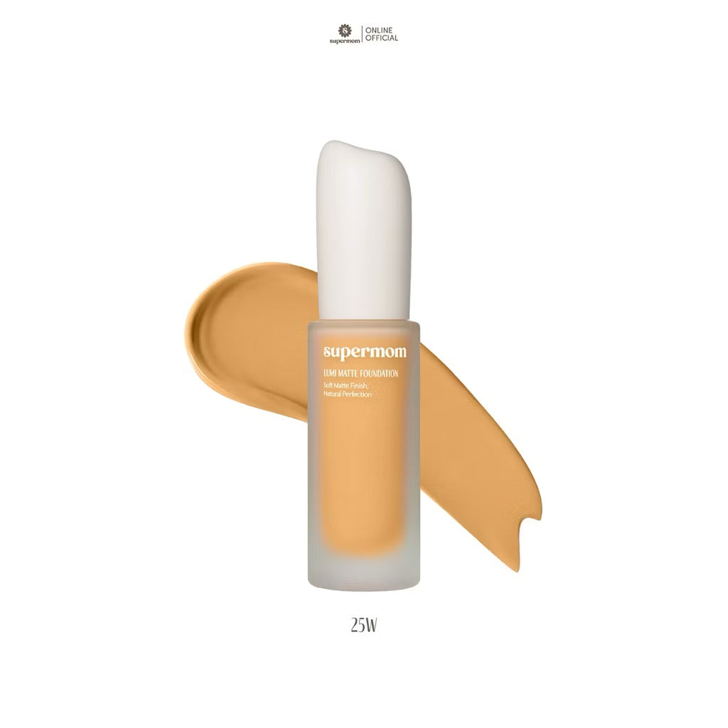 ⛔️ (Pre-Order)SUPERMOM l LUMI MATTE FOUNDATION รองพื้นเนื้อแมตต์ ติดทน ปกปิดระดับปานกลาง (มีสีให้เลือก)