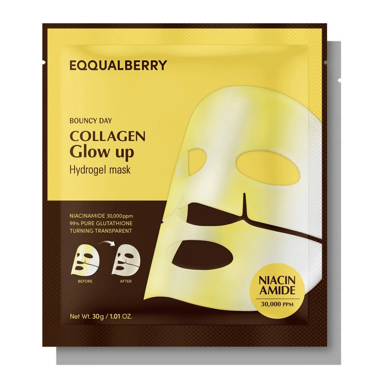 Eqqualberry Collagen Glow Up Hydrogel Mask *1ea