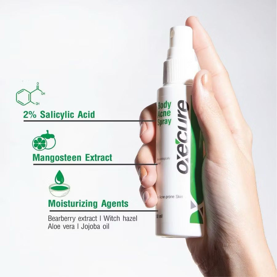Oxe'cure สเปรย์ฉีดสิวที่หลัง และลำตัว Body Acne Spray 50 ml