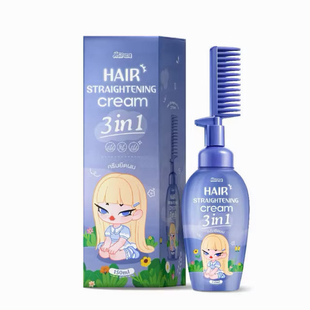Hairona Hair Straightener Cream ครีมยืดผม 3 in 1 พร้อมหวีในตัว 150ml