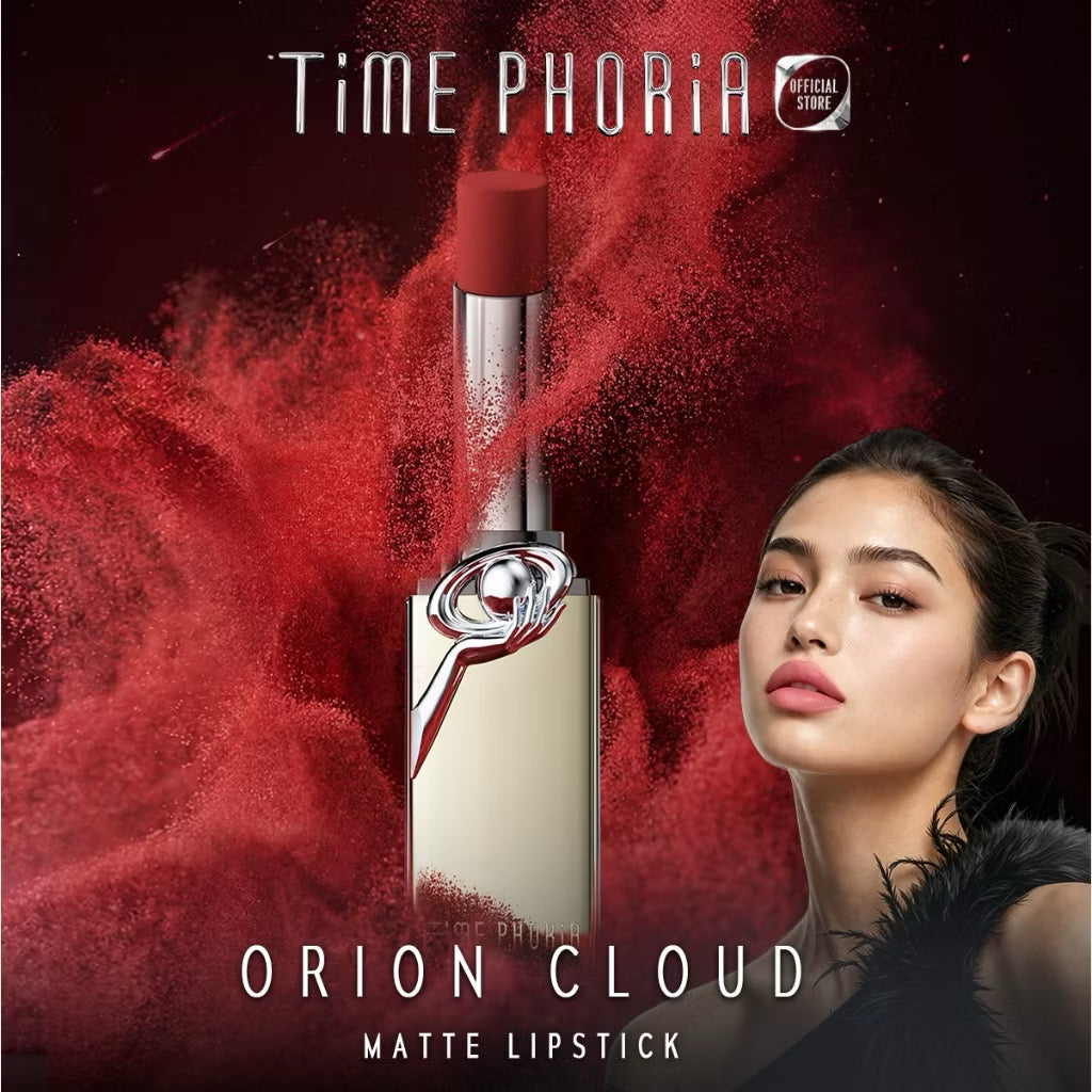 ⛔️(Pre-order) New!TimePhoria Orion Cloud Matte Intense Smooth Lipstickลิปสติกแมตต์ เนื้อลื่น สีชัด (มีสีให้เลือก)