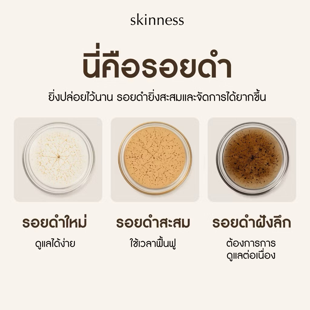 ⛔️(Pre-order) skinness brightening dark spot active plus body lotion | ครีมลดรอยดำสูตรฝาขาว
