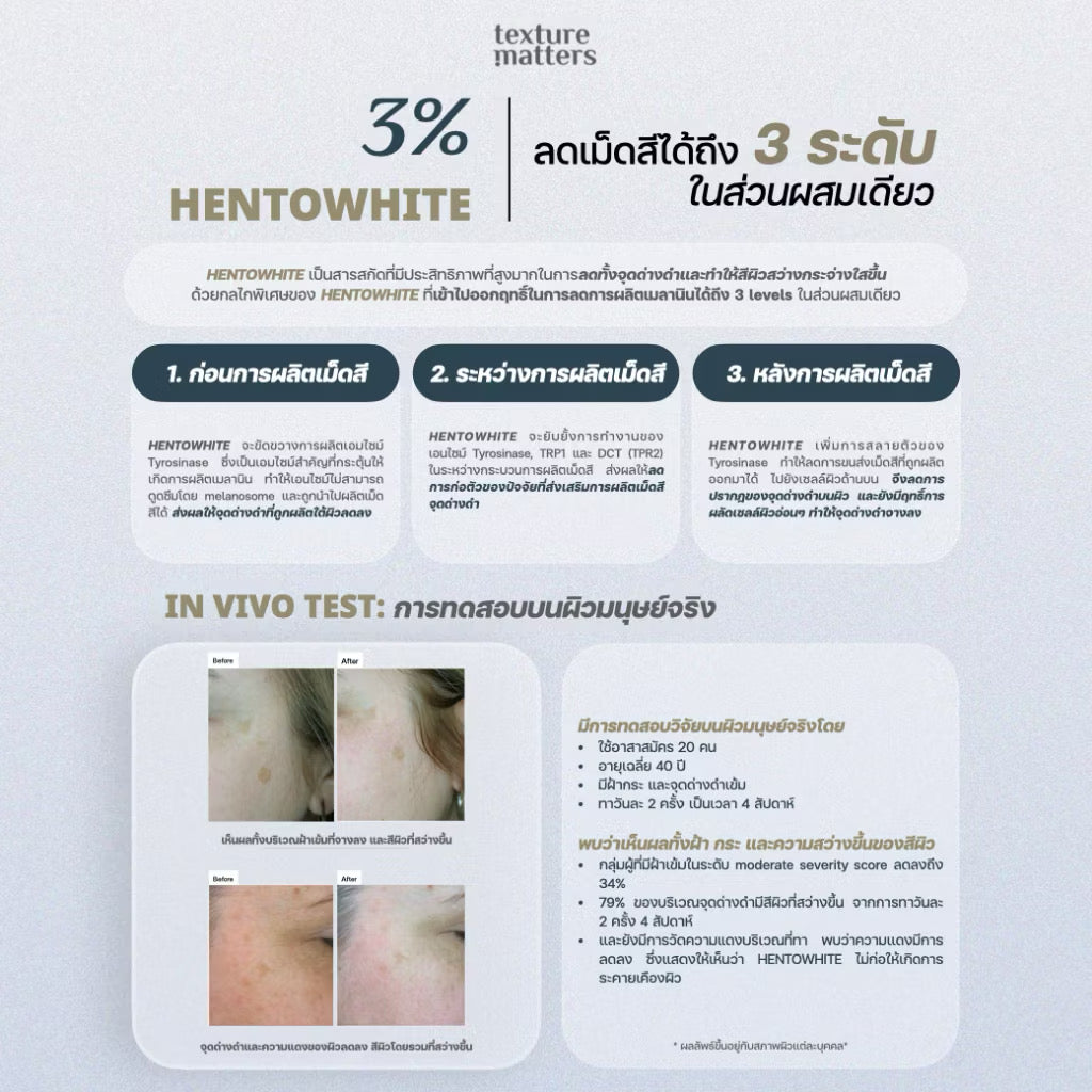 ⛔️(Pre-order) Texture Matters | Potent Brightening And Dark Spot Treatment เข้มข้นขึ้น ลดรอยสิว ฝ้ากระ จุดด่างดำ 30ml.