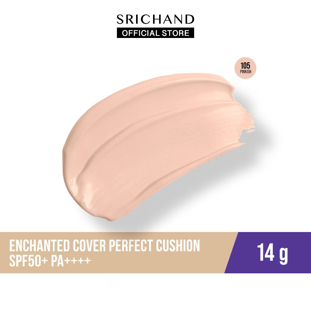 ⛔️(Pre-order)￼[ใหม่] SRICHAND เอนชานท์เท็ด คัพเวอร์ เพอร์เฟคท์ คุชชั่น เอสพีเอฟ 50+ Enchanted Cover Perfect Cushion spf50+ pa++++ 14g