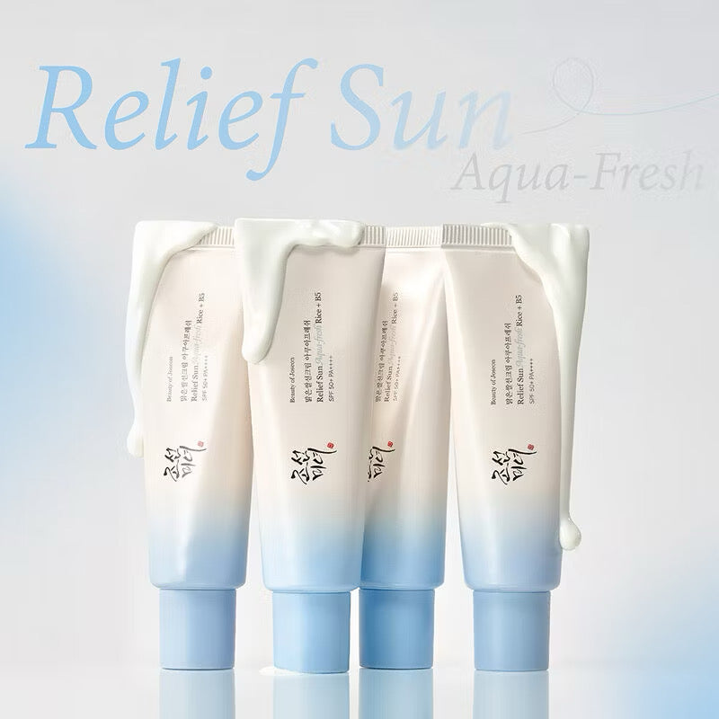 Beauty of Joseon Relief Sun Aqua-Fresh Rice B5 SPF50+ PA++++ 50ml ครีมกันแดดสูตรผิวมัน เนื้อบางเบา ไม่มัน.