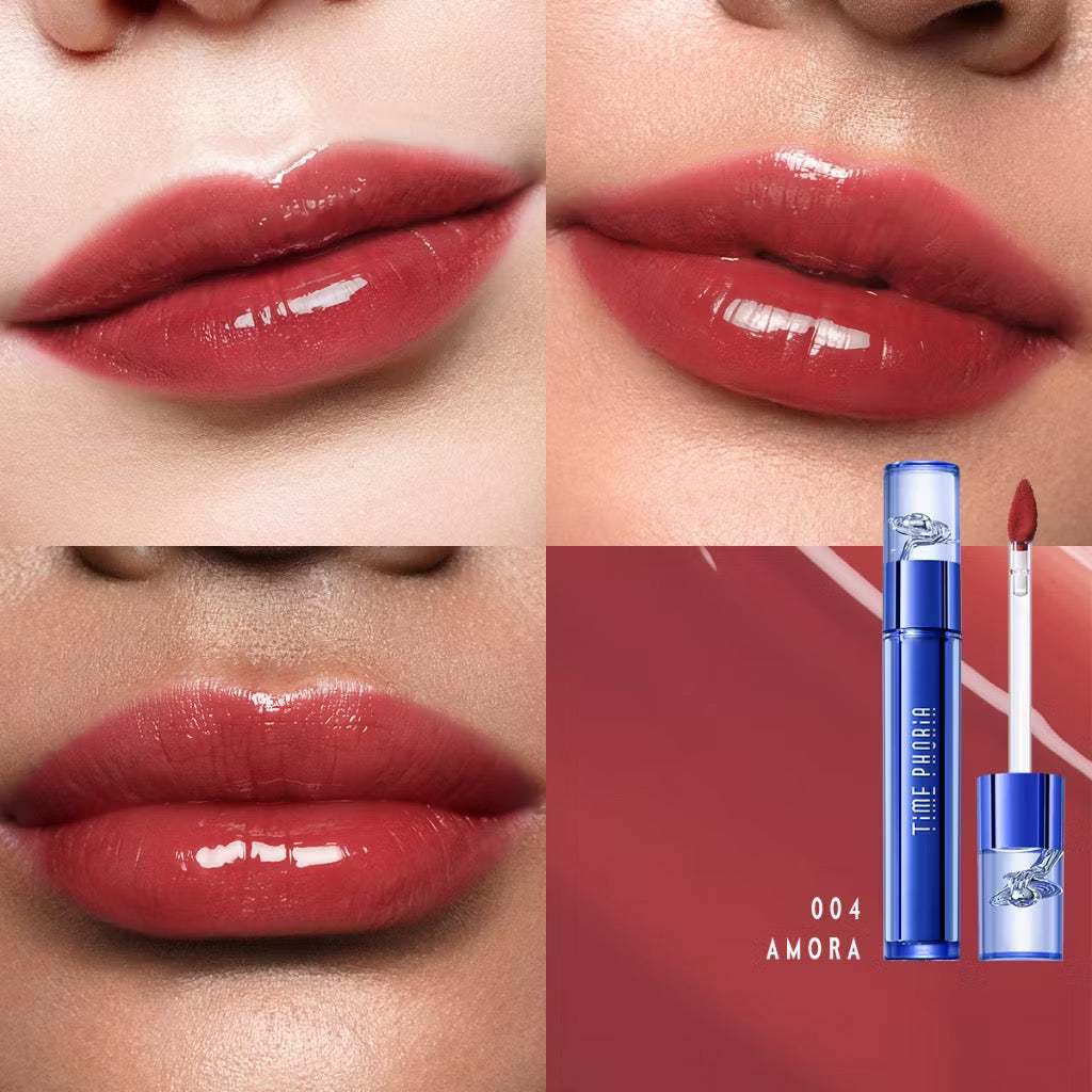 ⛔️(Pre-order)￼TimePhoria Aphrodite Everlasting Glossy Tint ลิปกลอสกระจก ฉ่ำวาว เงาวาว สีแน่น ติดทน ไม่แห้งปาก ปากอวบอิ่ม