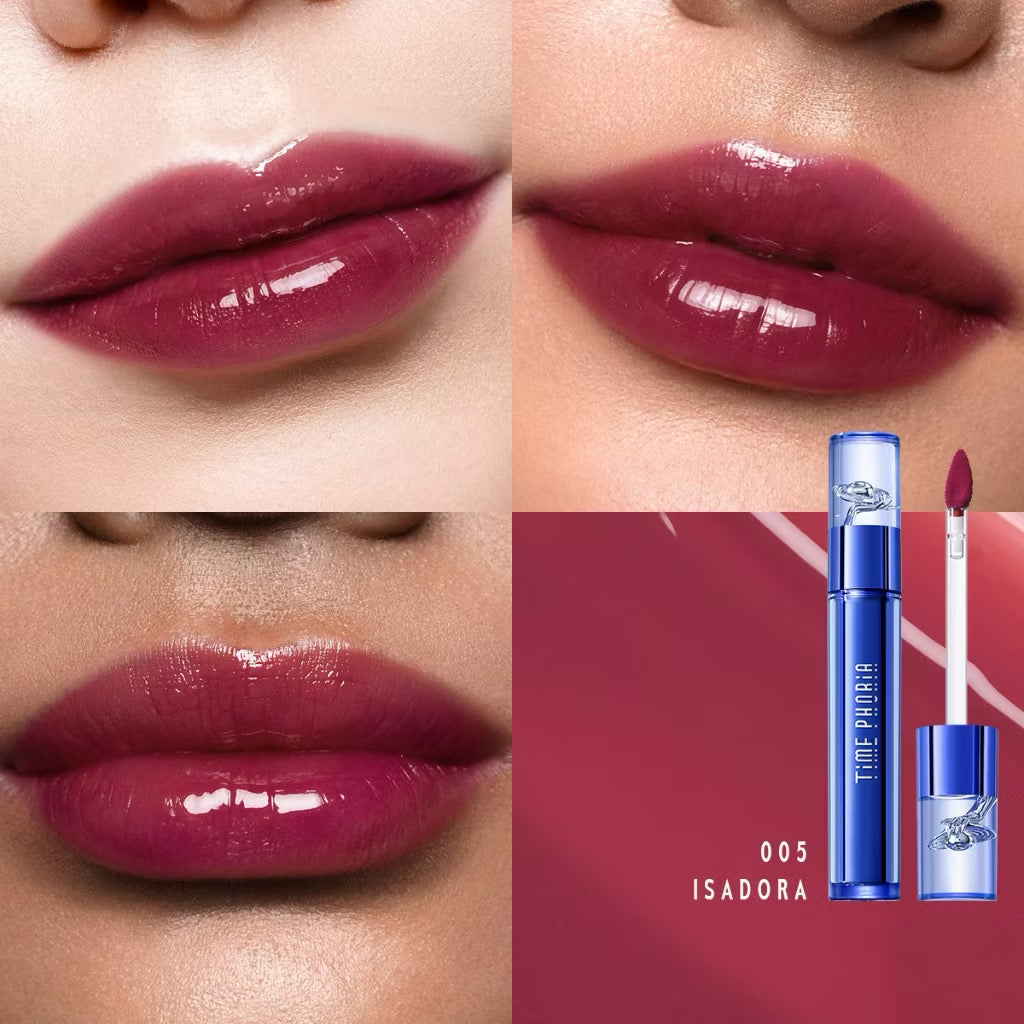 ⛔️(Pre-order)￼TimePhoria Aphrodite Everlasting Glossy Tint ลิปกลอสกระจก ฉ่ำวาว เงาวาว สีแน่น ติดทน ไม่แห้งปาก ปากอวบอิ่ม