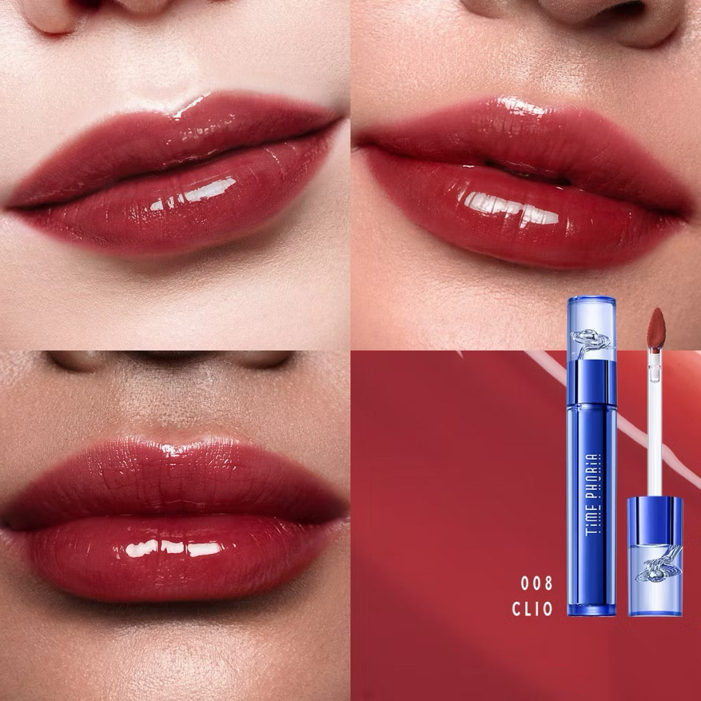 ⛔️(Pre-order)￼TimePhoria Aphrodite Everlasting Glossy Tint ลิปกลอสกระจก ฉ่ำวาว เงาวาว สีแน่น ติดทน ไม่แห้งปาก ปากอวบอิ่ม
