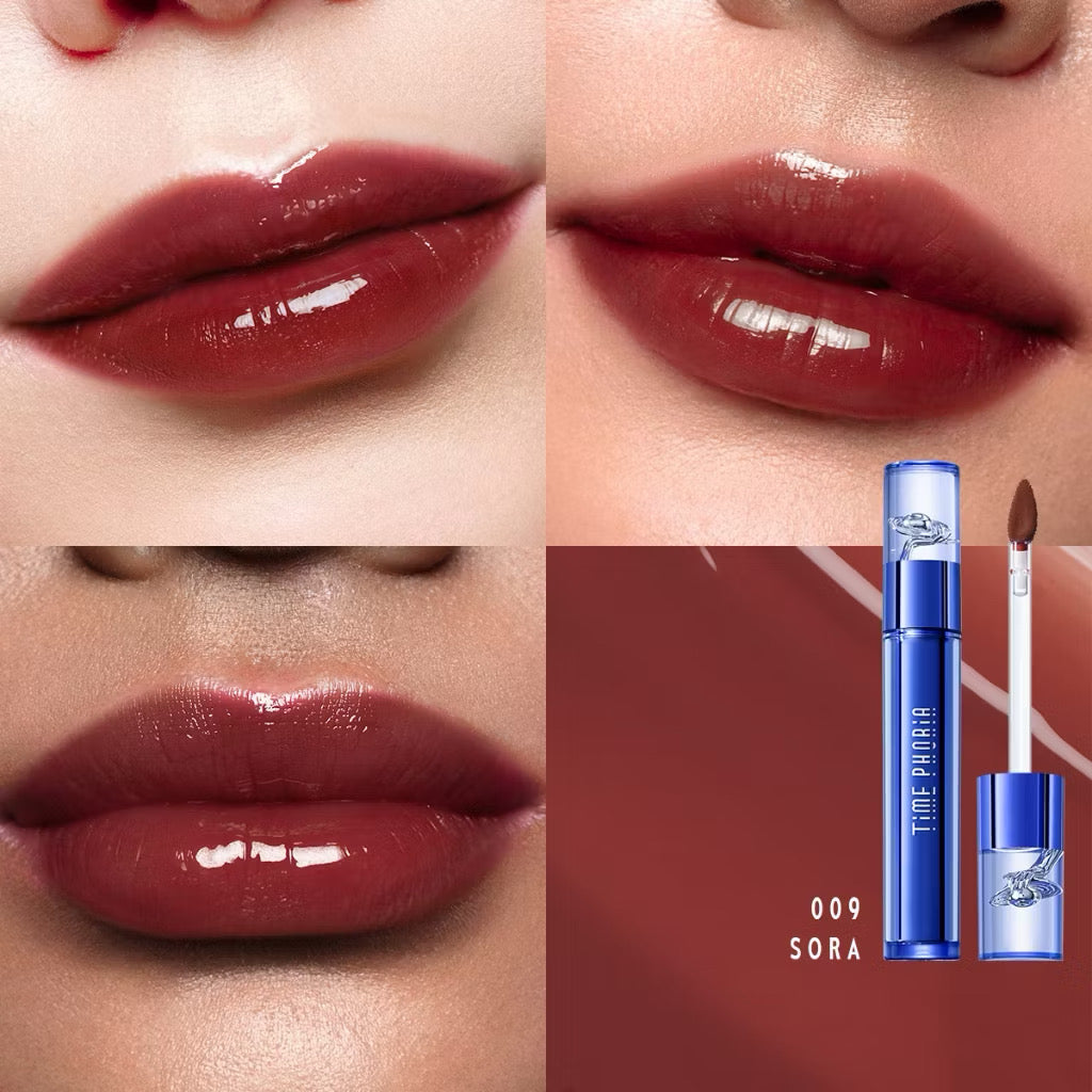 ⛔️(Pre-order)￼TimePhoria Aphrodite Everlasting Glossy Tint ลิปกลอสกระจก ฉ่ำวาว เงาวาว สีแน่น ติดทน ไม่แห้งปาก ปากอวบอิ่ม