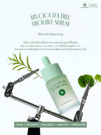 ⛔️(Pre-order) SUPERMOM l 14% CICA TEA TREE TROUBLE SERUM 14% ซิก้า ทีทรี ทราวเบิล เซรั่ม 30 ml MADE IN KOREA