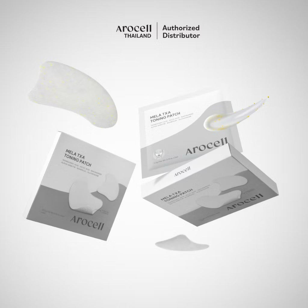 🩶Arocell Mela TXA Toning Patch แผ่นมาส์กแปะลดเลือนฝ้า จุดด่างดำ (1กล่อง 5 คู่)