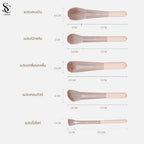 ⛔️(Pre-order)￼Scbrush The Moon Brush Set 12 Pieces with Bag | เซตแปรงแต่งหน้าเดอะมูน 12 ชิ้น พร้อมกระเป๋า ขนนุ่ม พุ่มใหญ่