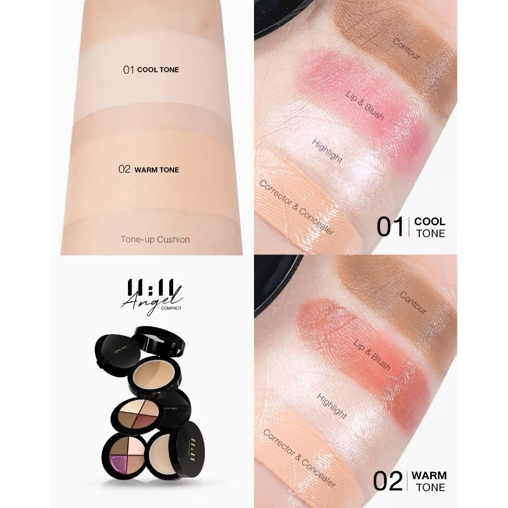 Kathy Amrez คุชชั่นครอบจักรวาล by กระแต 11:11 Angel Compact คุชชั่นโทนอัพเนื้อเซรั่ม (มี2 สีให้เลือก) ⛔️15/6