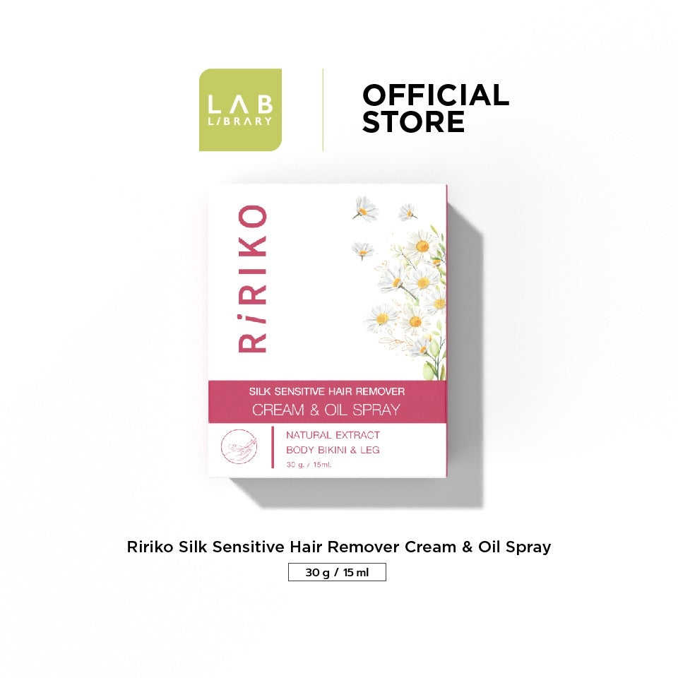 RIRIKO Silk Sensitive Hair Remover Cream & Oil Spray ผลิตภัณฑ์กำจัดขน