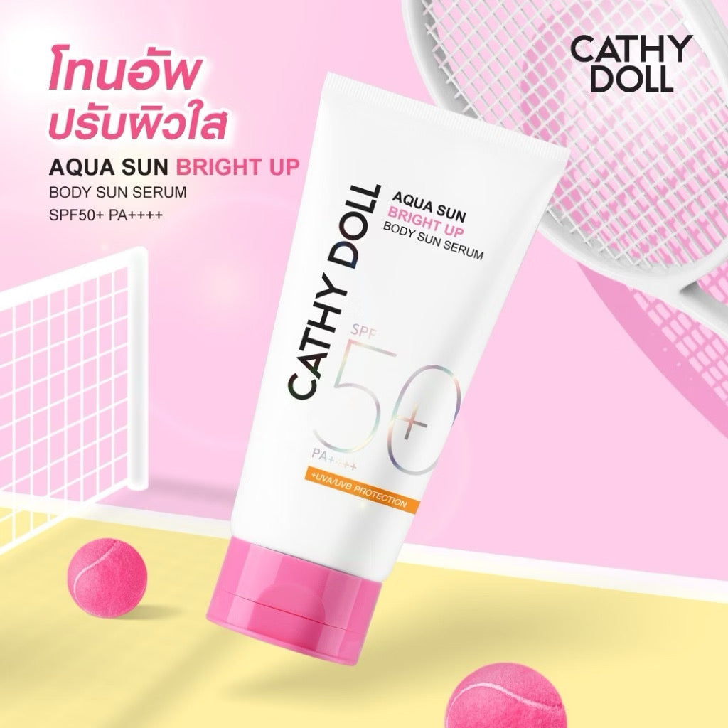 Cathy Doll Aqua โทนอัพกันแดด เนื้อเซรั่ม SPF50+ PA++++ 140ml