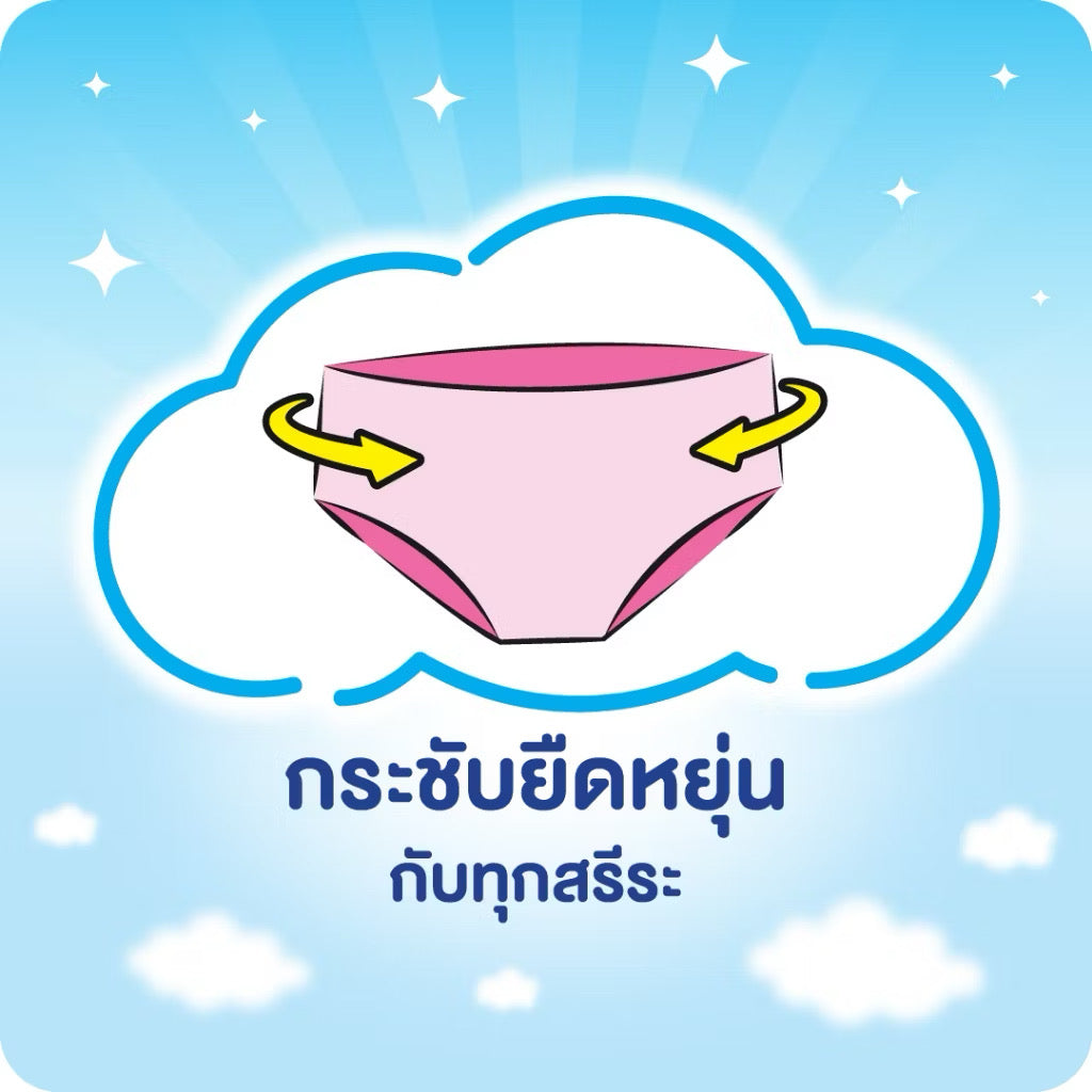 Sofy โซฟี แบบกางเกง รุ่นเรนโบว์ M-L|    L-XL (1แพค 16 ชิ้น)