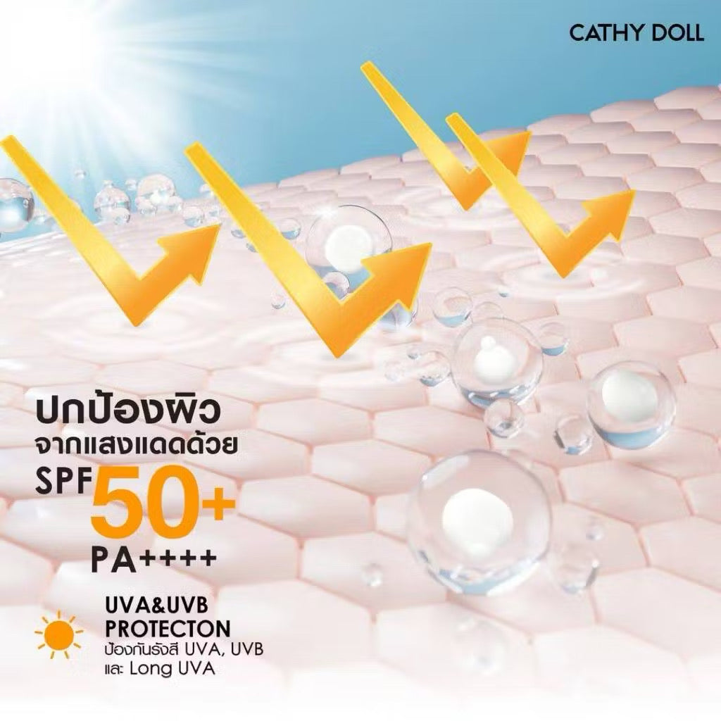 Cathy Doll เซรั่มกันแดด ผิวโกลว์ + เติมความชุ่มชื้น SPF50+ PA++++30ml